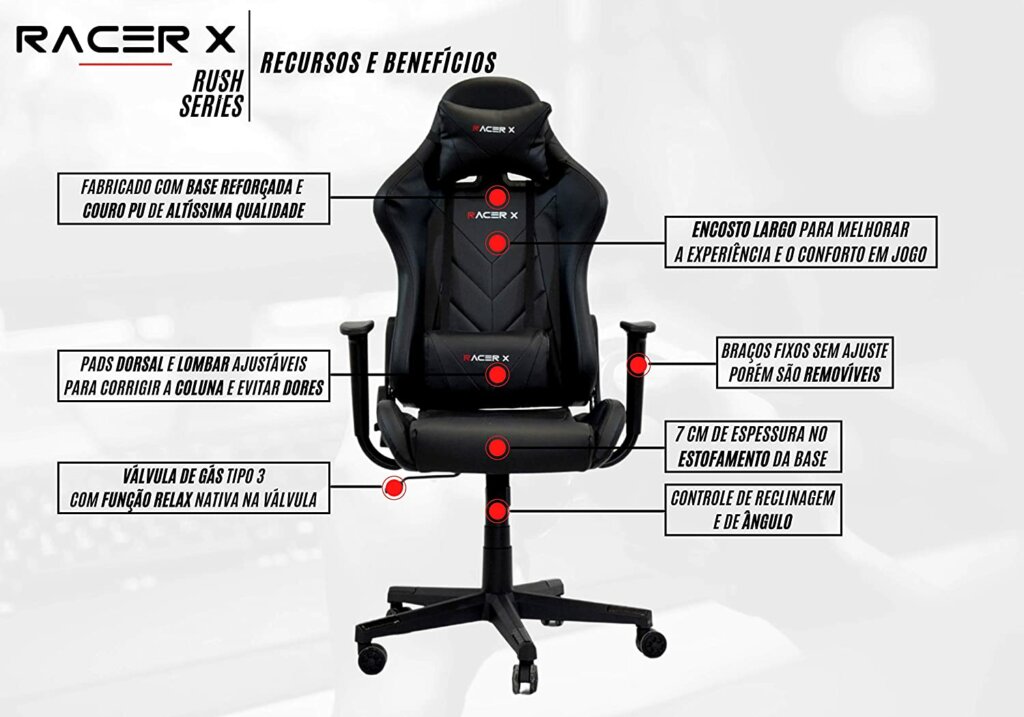 Cadeira Gamer Rush Racer X c