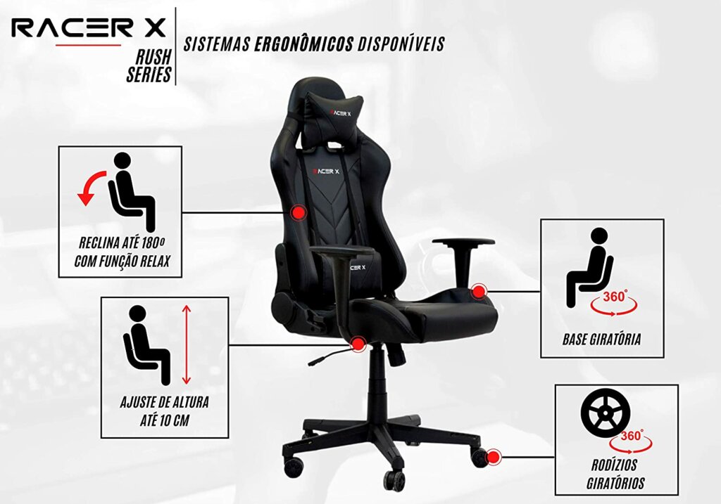 Cadeira Gamer Rush Racer X d