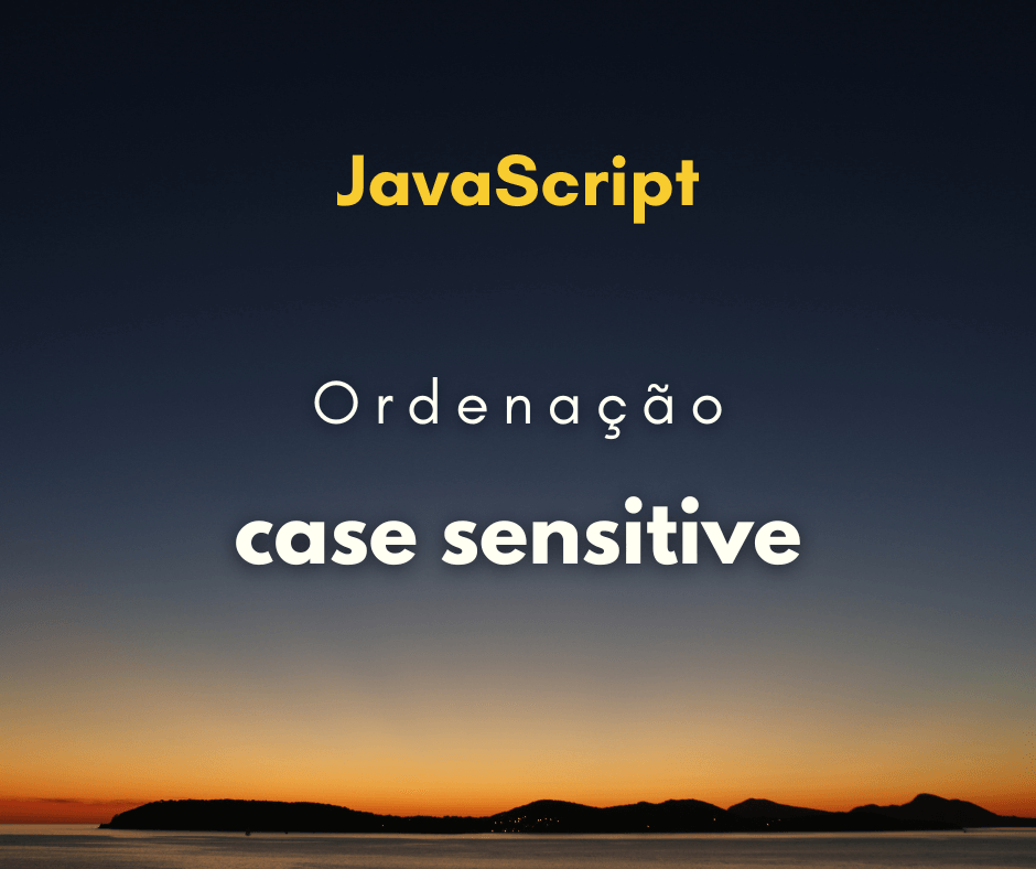 Ordenação de array case sensitive capa