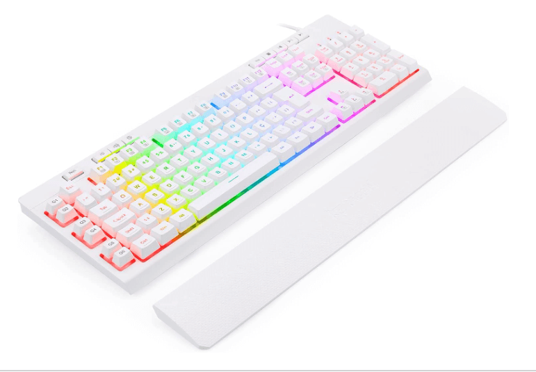 teclado gamer branco capa certa