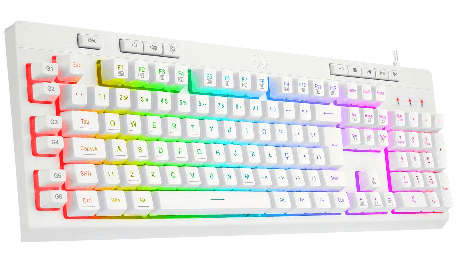 teclado gamer branco capa