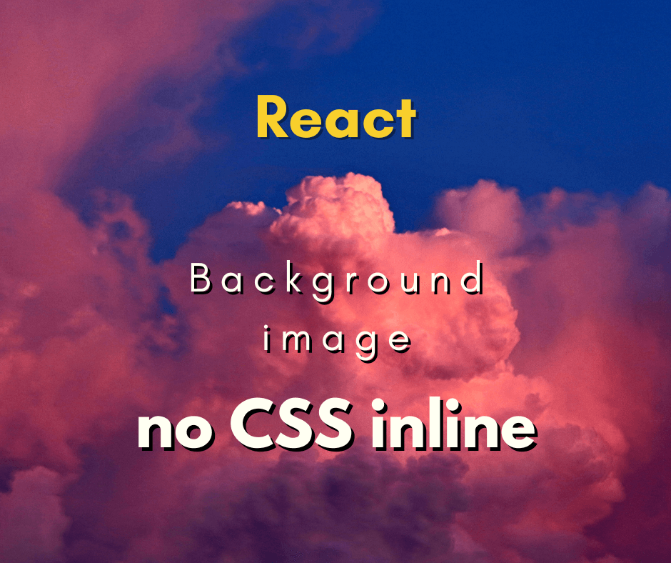 background image com CSS inline no React JS capa