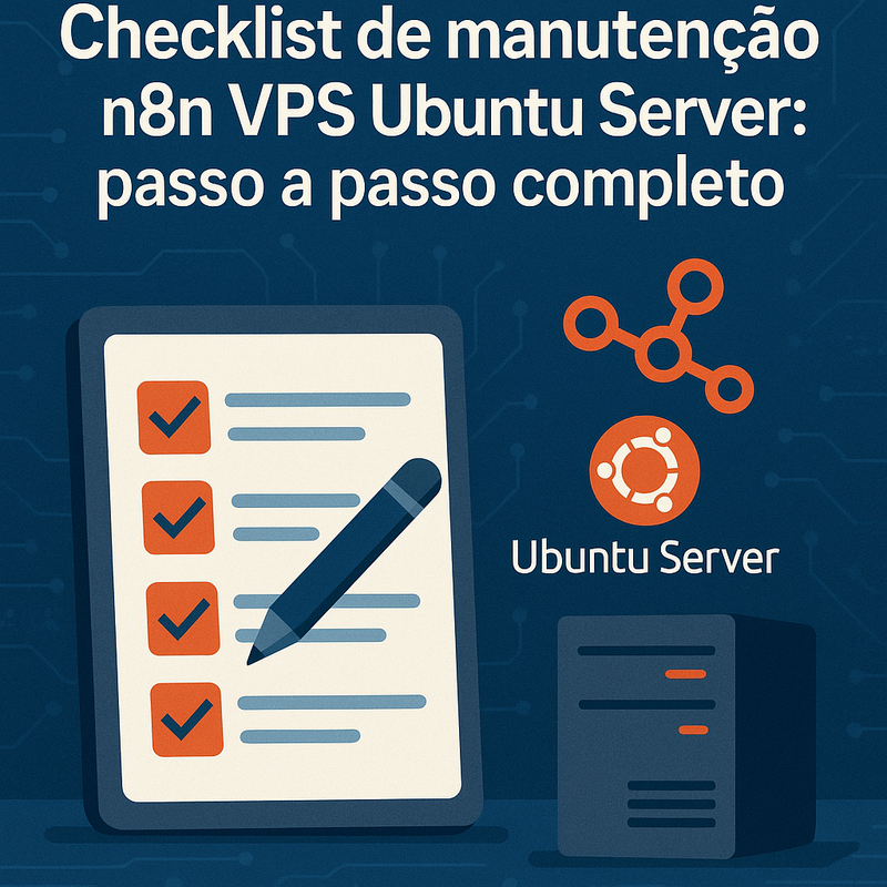 Checklist de manutenção n8n VPS Ubuntu Server: passo a passo completo