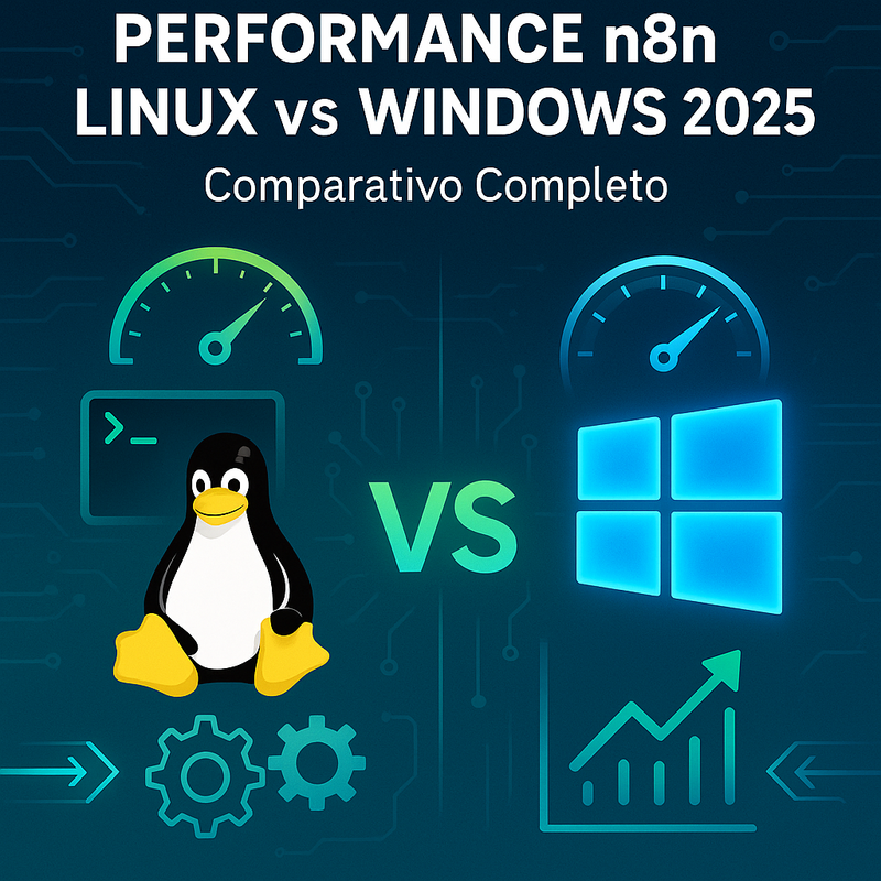 Performance n8n VPS Linux vs Windows 2025: Comparativo Completo