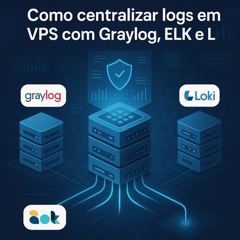 Como centralizar logs em VPS com Graylog, ELK e Loki: guia completo