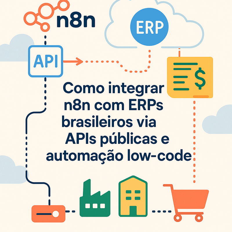 Como integrar n8n com ERPs brasileiros via APIs públicas e automação low-code