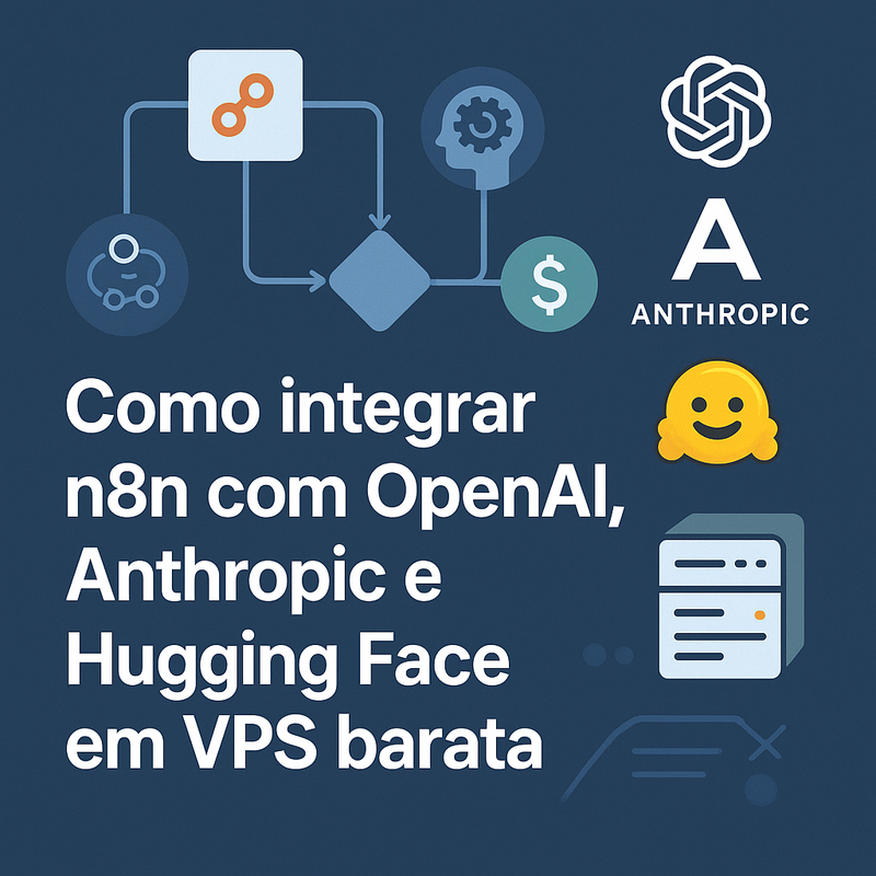 Como integrar n8n com OpenAI, Anthropic e Hugging Face em VPS barata