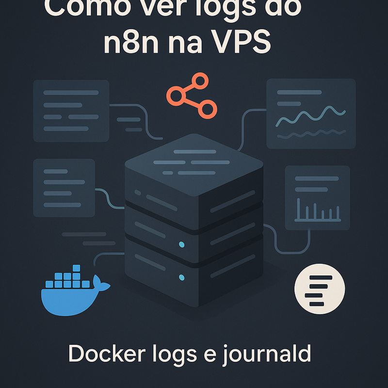 Como ver logs do n8n na VPS: Docker logs e journald