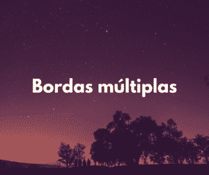 Bordas múltiplas com CSS
