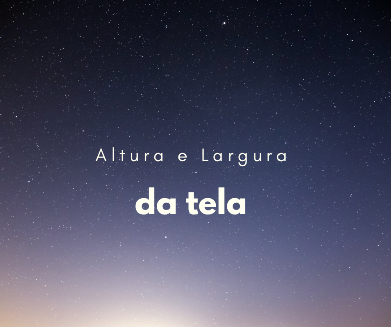 Como fazer uma div com altura e largura da tela do usuário