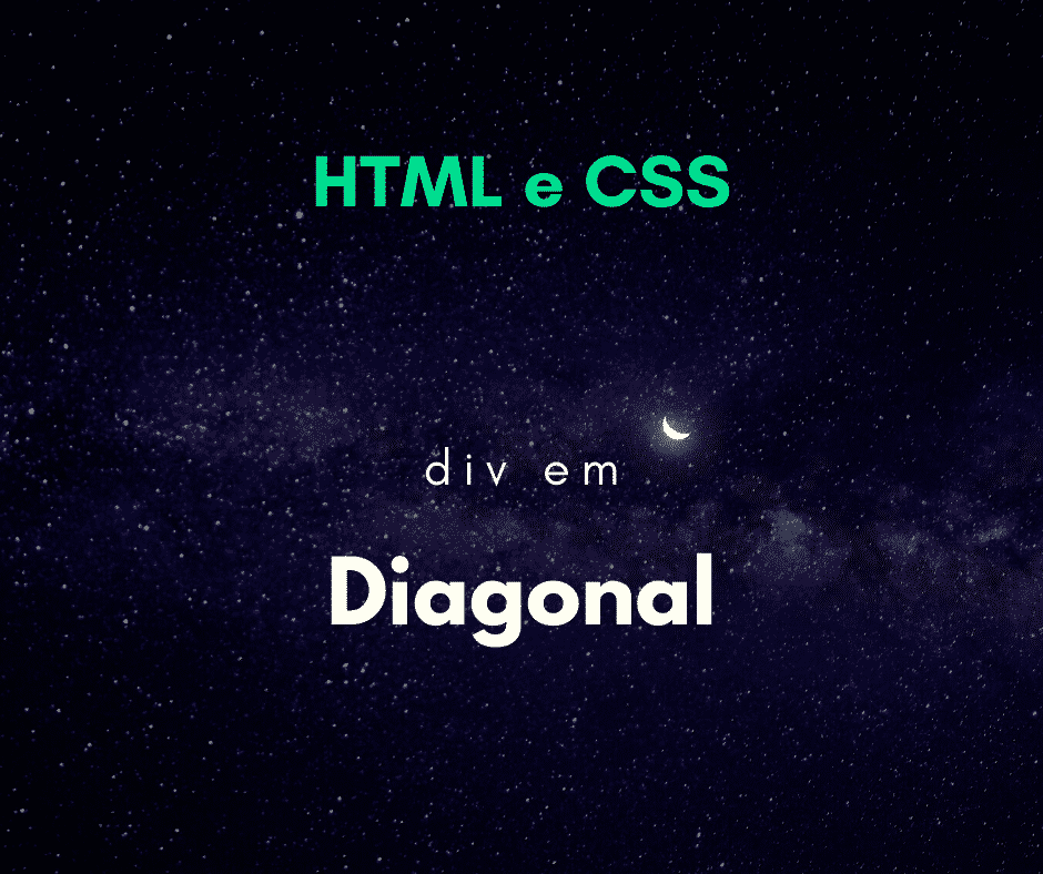 HTML: Como fazer uma div diagonal com CSS