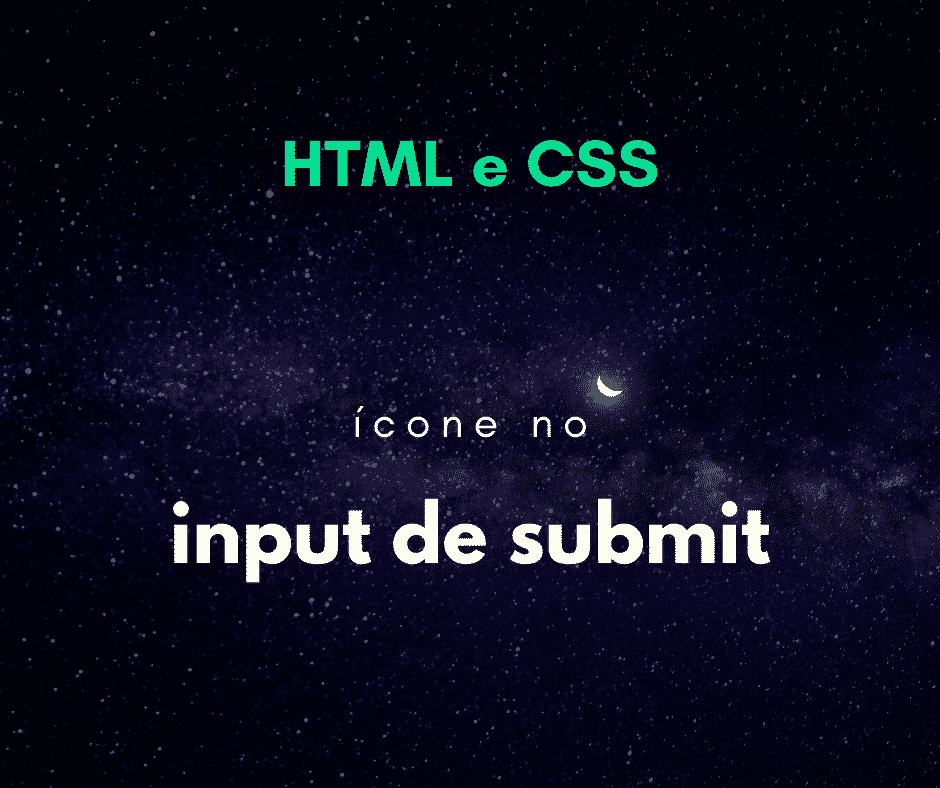 HTML: Incluir ícone dentro do input de submit