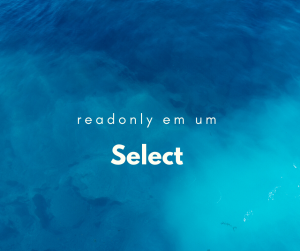Como aplicar readonly em um select?