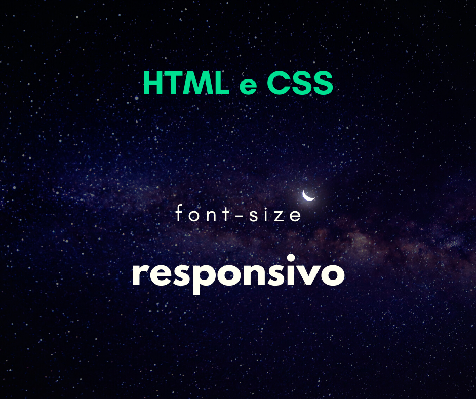 Font-size responsivo conforme o tamanho da tela