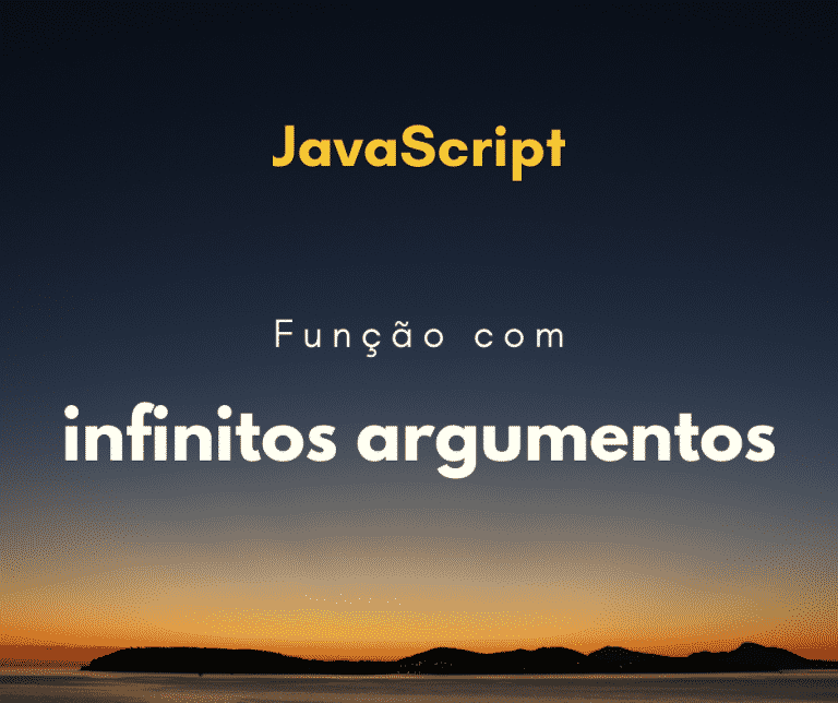 Função em JavaScript que aceita argumentos ilimitados