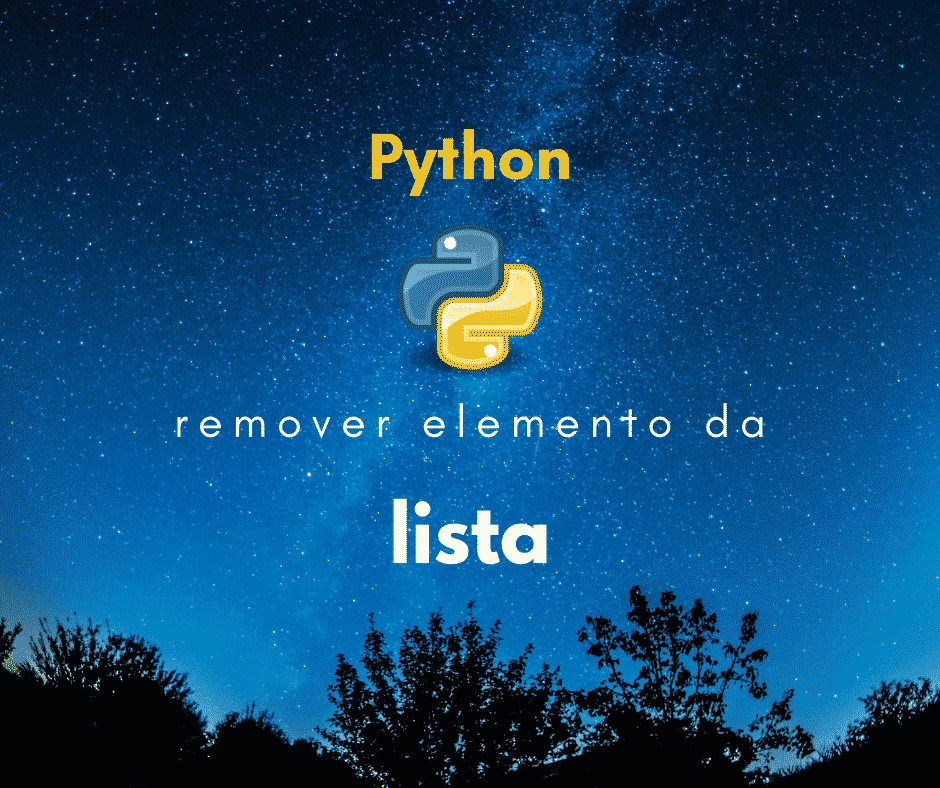 Remover elemento de lista em Python