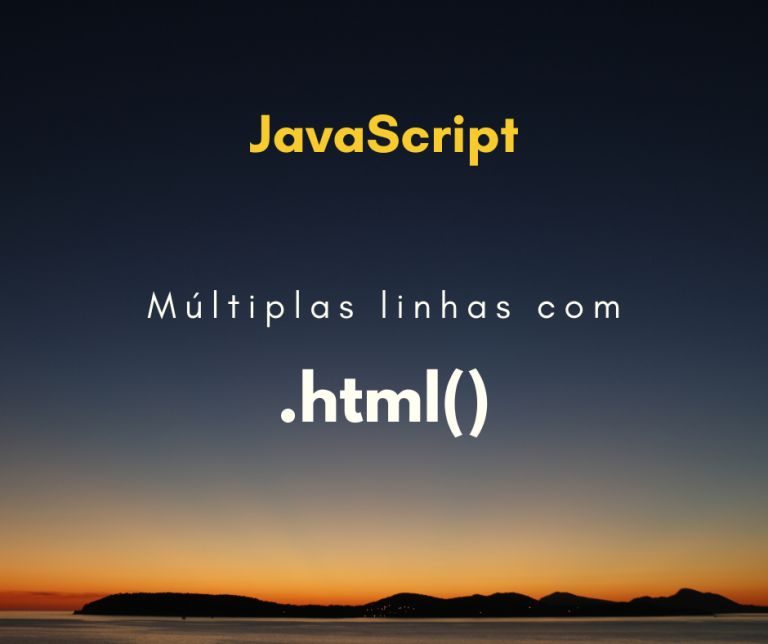 Como fazer múltiplas linhas de texto com o método .html()