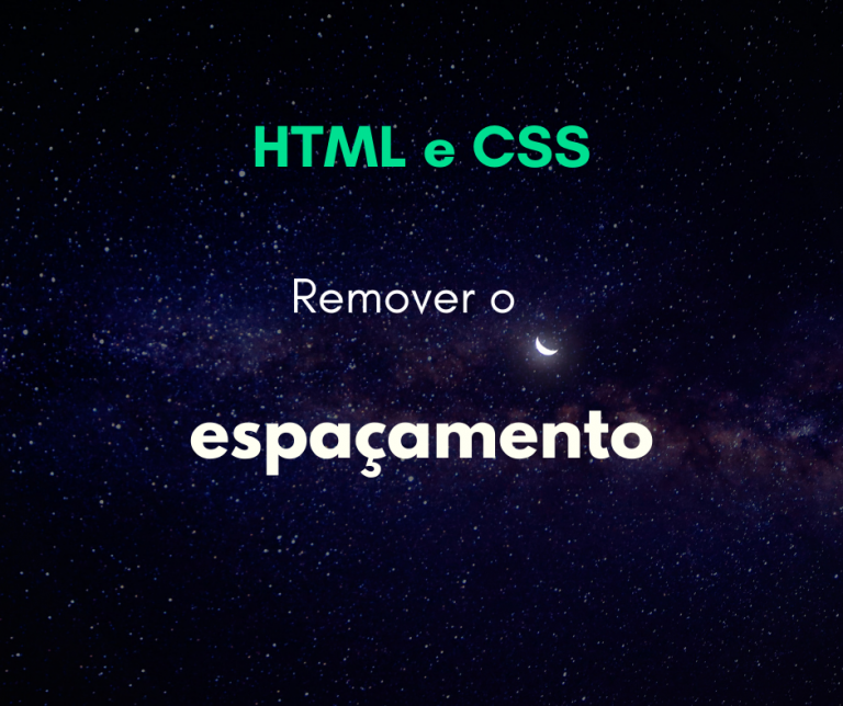 Como remover o espaço entre elementos inline ou inline-block