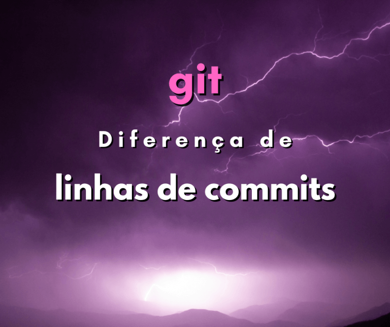 Calcular diferença de linhas entre dois commits em git