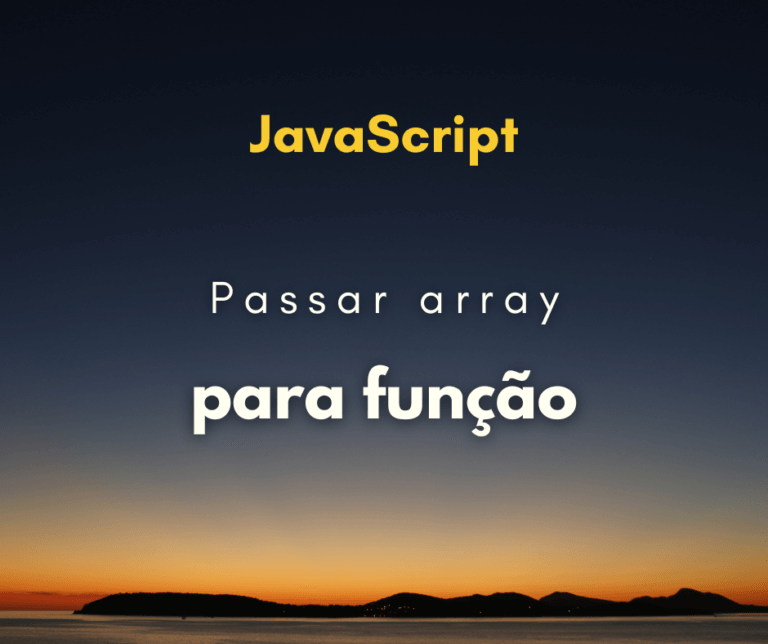 Passar array como argumento de função em JavaScript