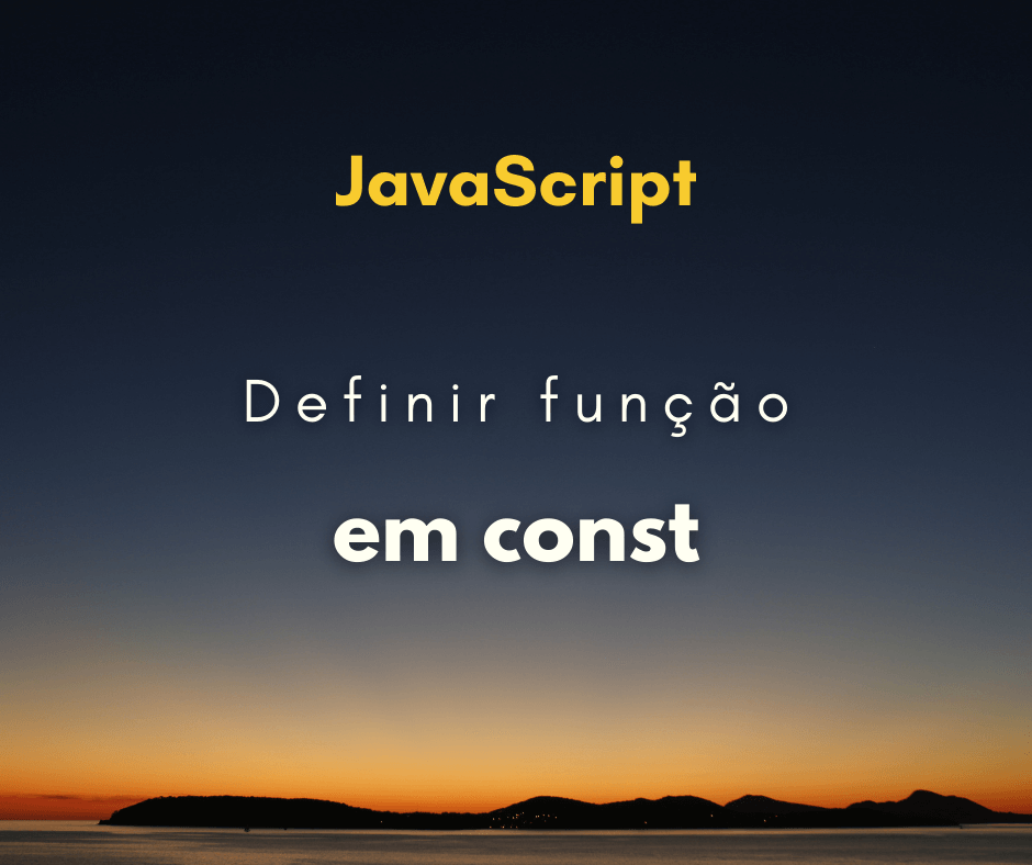 Porque definir função em função em const JavaScript