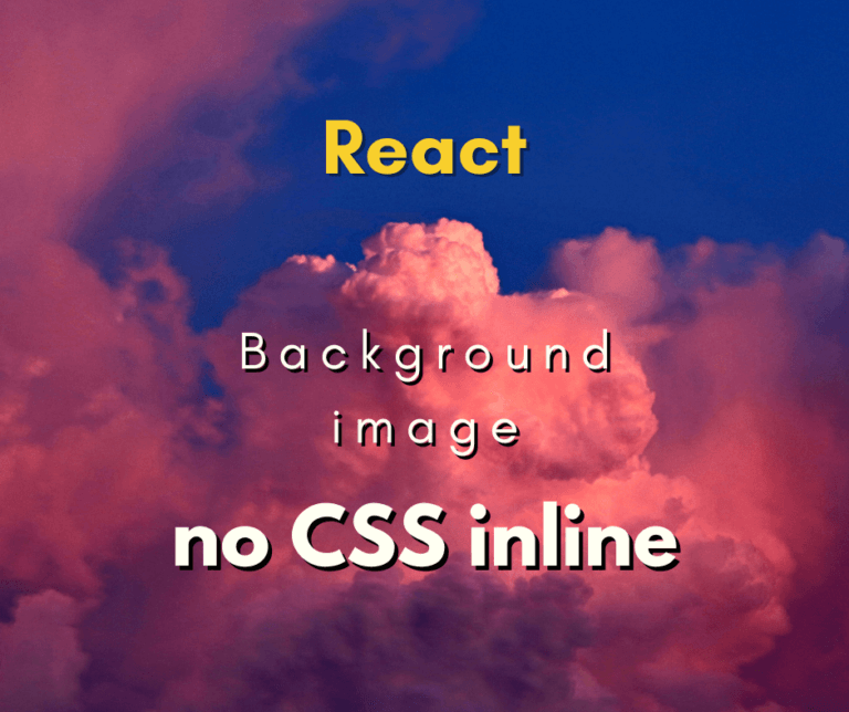 Como adicionar background image com CSS inline no React JS
