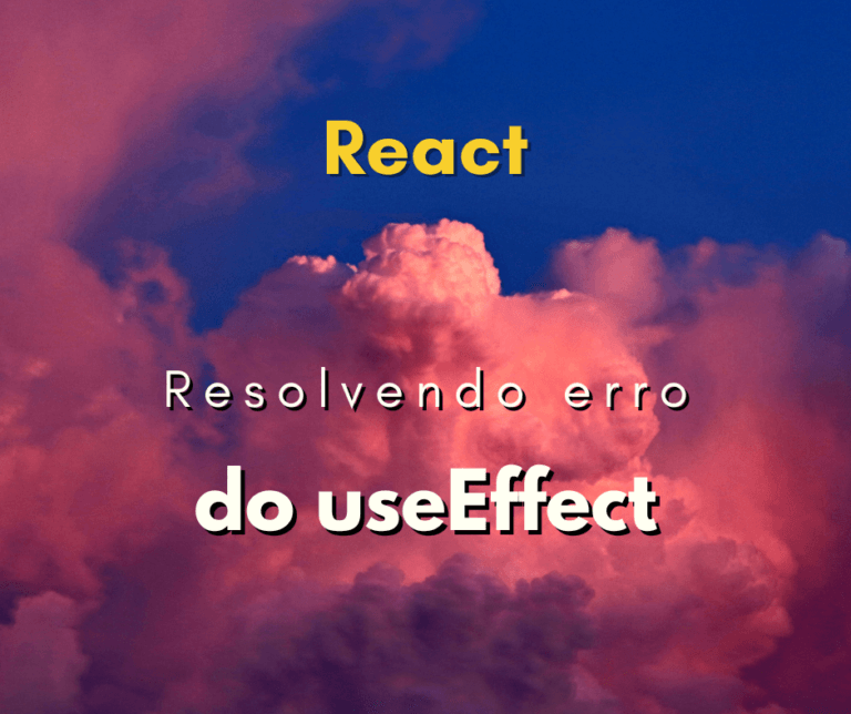 Como resolver erro useEffect function must return a cleanup function or nothing