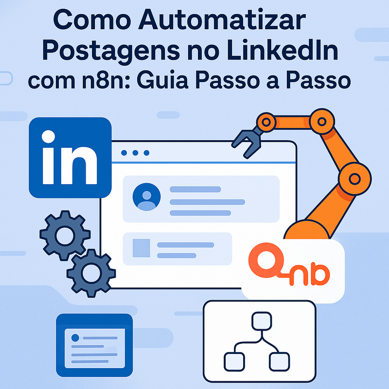 Uma imagem sobre Automatizar postagens no LinkedIn com n8n: guia prático