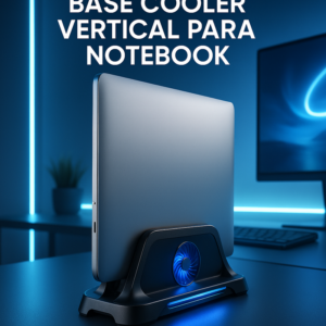 Base Cooler vertical para notebook: conheça minha solução simples para evitar superaquecimento no home office (2026)