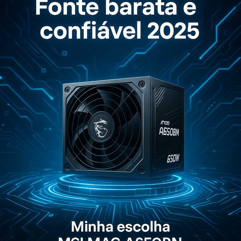 Uma imagem sobre Fonte de alimentação barata e confiável 650W para PC gamer