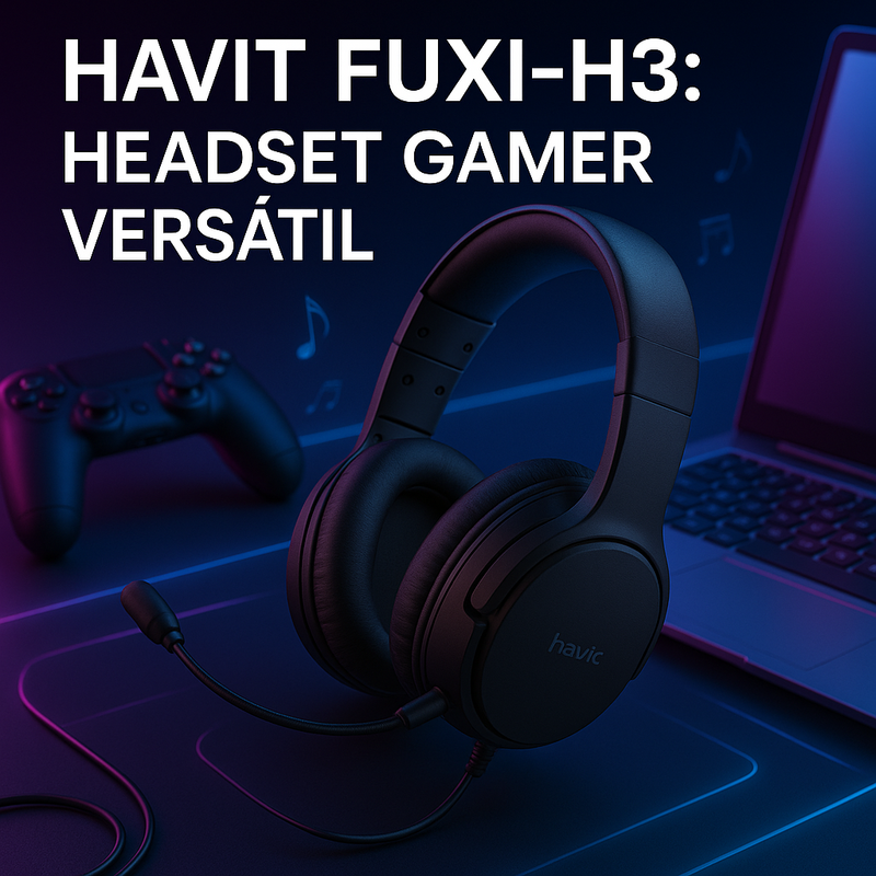 Uma imagem sobre Havit Fuxi-H3 review headset gamer versátil fio sem fio