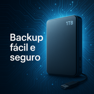 HD Externo portátil de 1TB: a solução prática para backups e mobilidade em 2026