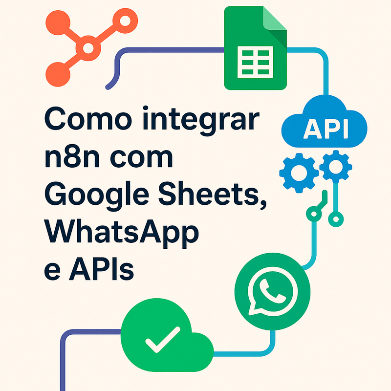 Uma imagem sobre Como integrar n8n com Google Sheets, WhatsApp e APIs