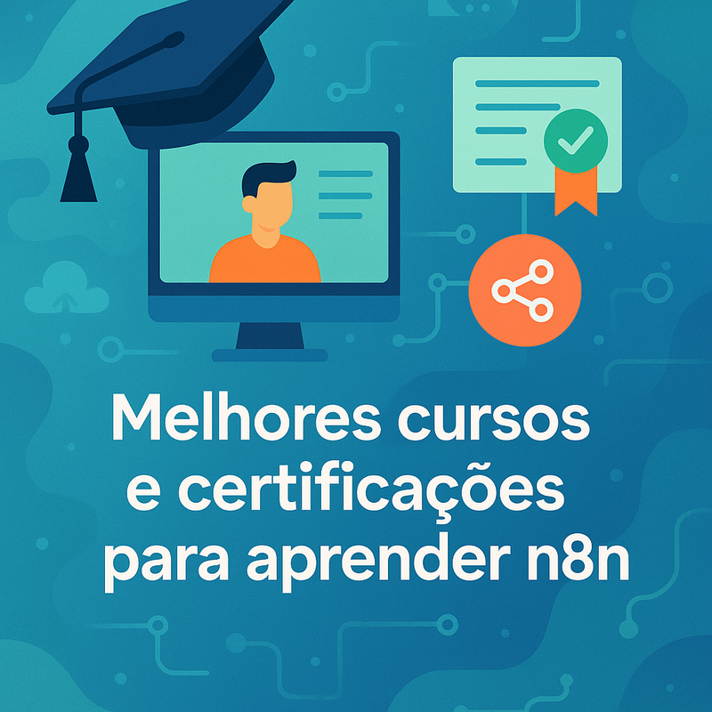 Uma imagem sobre Melhores cursos e certificações para aprender n8n