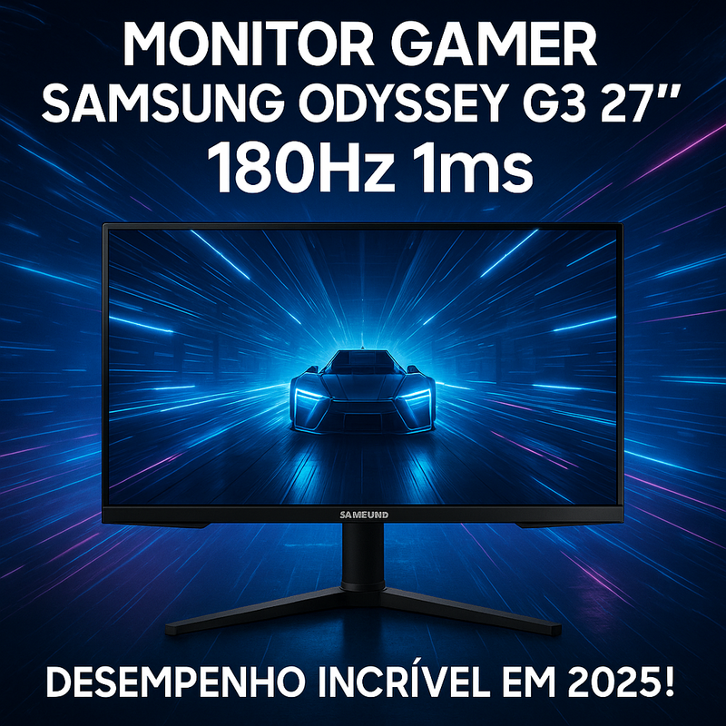 Uma imagem sobre Monitor gamer Samsung Odyssey G3 27 180Hz 1ms 2025