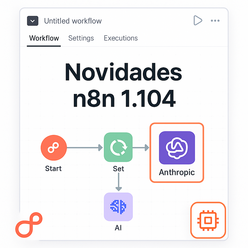 Uma imagem sobre Novidades n8n 1.104: novo node Anthropic e correções