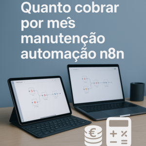 Quanto cobrar por mês de manutenção de automação n8n? Guia de preços