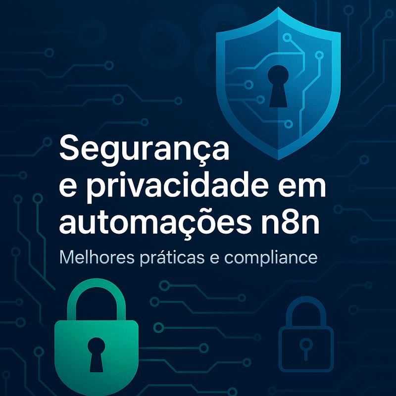 Uma imagem sobre Segurança e privacidade em automações n8n: melhores práticas