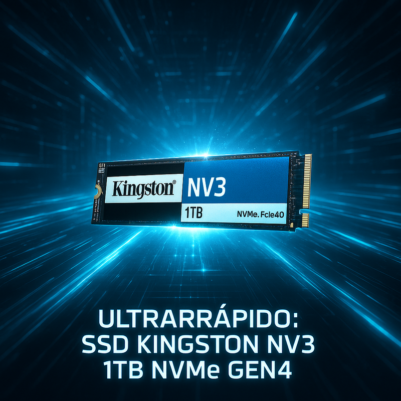 Uma imagem sobre SSD Kingston NV3 1TB NVMe Gen4: desempenho em 2025