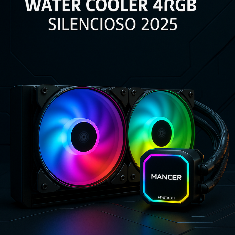 Uma imagem sobre Water Cooler 240mm ARGB silencioso 2025: minha indicação
