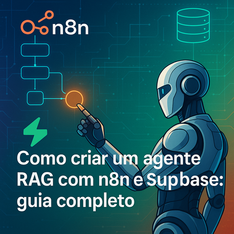 Uma imagem sobre Agente RAG com n8n e Supabase: guia completo