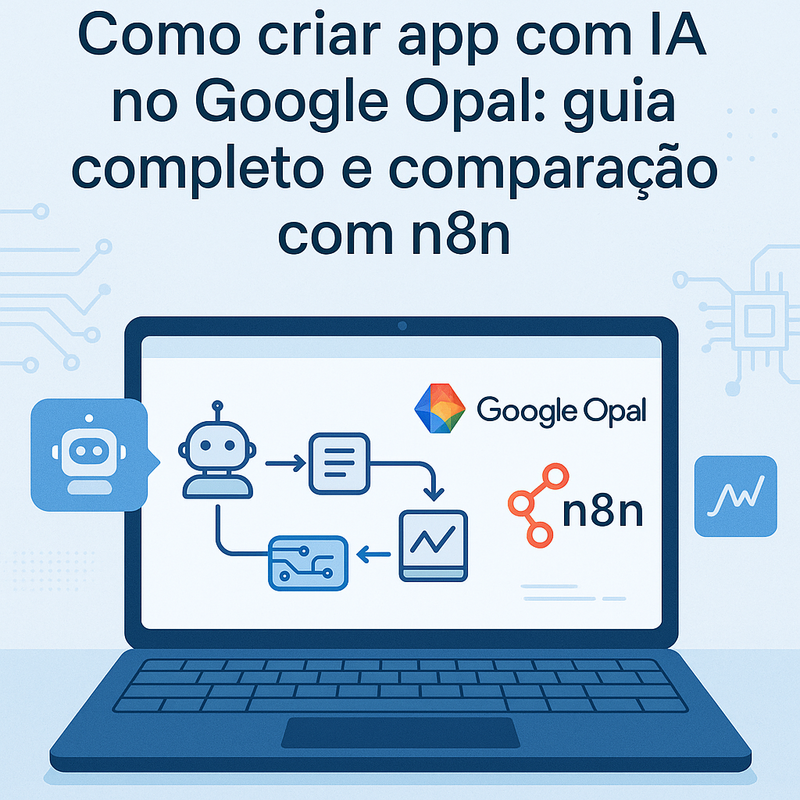 Uma imagem sobre Como criar app com IA no Google Opal (passo a passo)