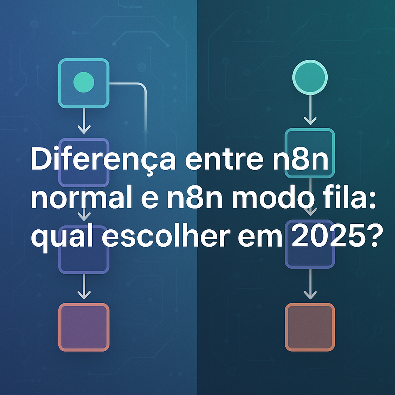 Uma imagem sobre Diferença entre n8n normal e n8n modo fila 2025
