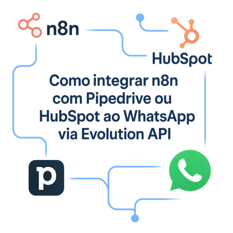 Como integrar n8n com Pipedrive ou HubSpot ao WhatsApp via Evolution API