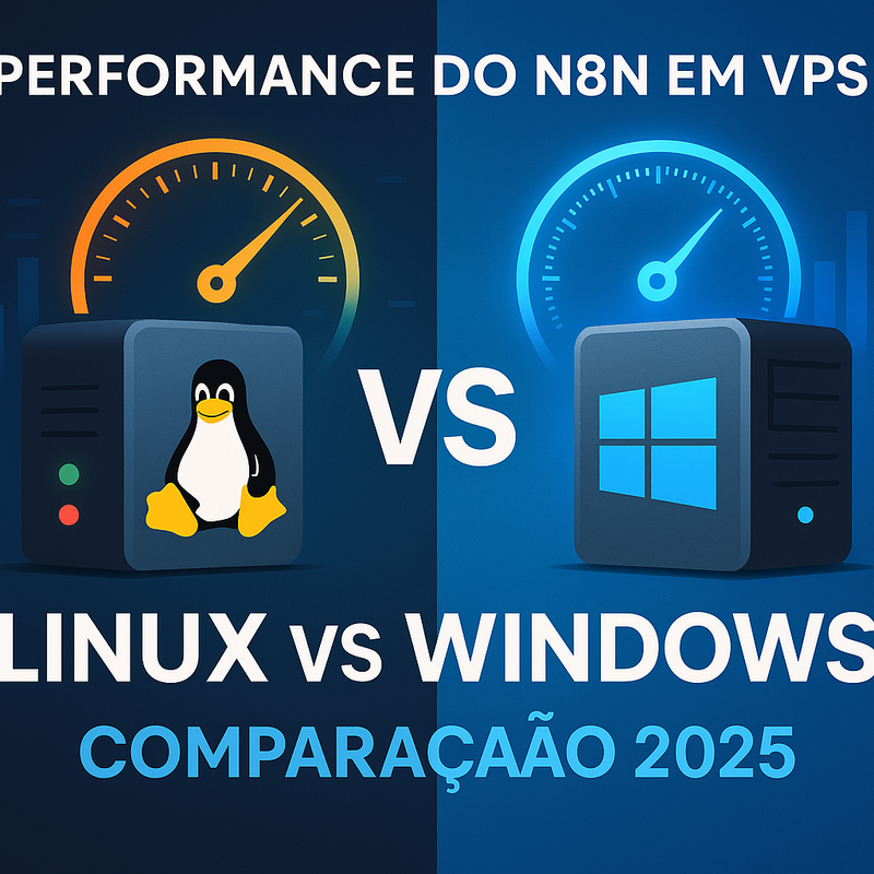 Performance do n8n em VPS Linux vs Windows: Comparação 2025
