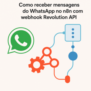 Como receber mensagens do WhatsApp no n8n com webhook Revolution API