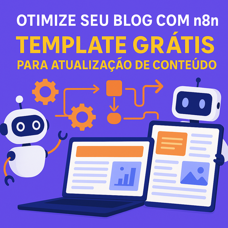 Uma imagem sobre Template n8n grátis para atualização de conteúdo no blog
