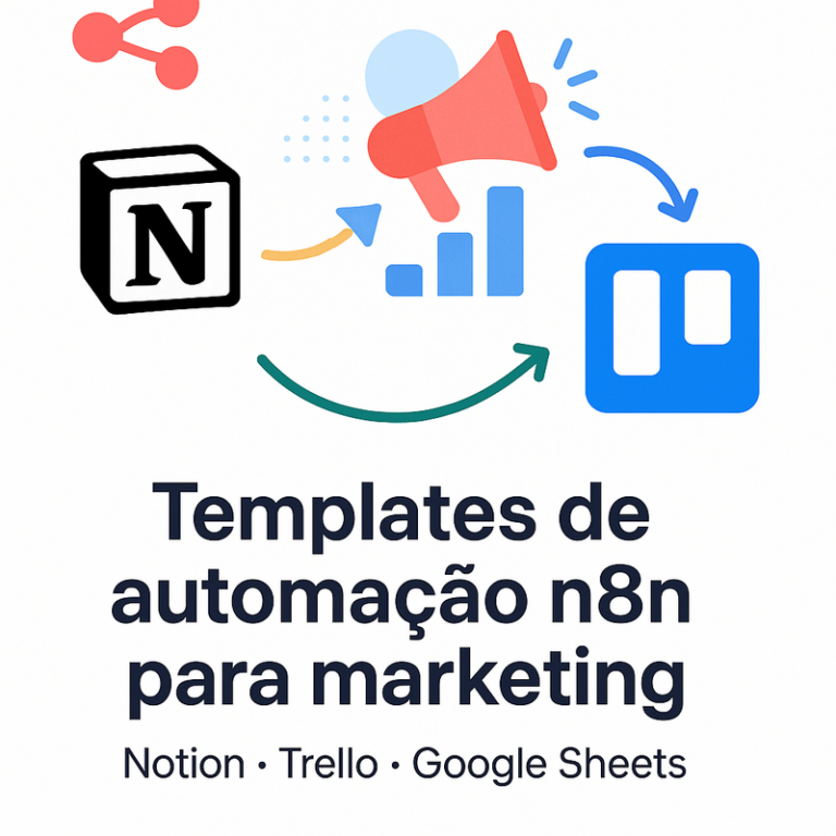 Templates n8n para marketing com Notion Trello e Sheets