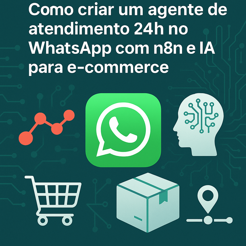 Uma imagem sobre Agente de atendimento 24h no WhatsApp com n8n e IA