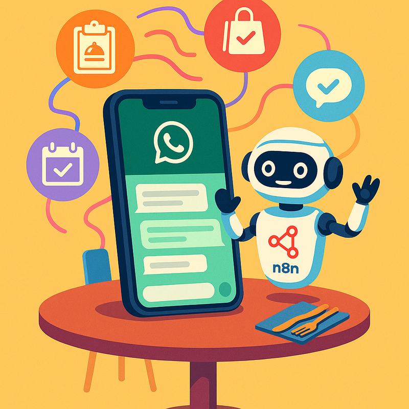 Uma imagem sobre Agente automatizado para restaurantes no WhatsApp com n8n